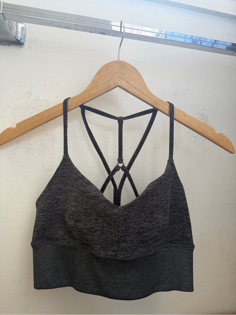 ALO Yoga Alosoft Lavish Bra Dark Grey Heather